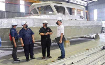 Lawatan Kerja Ketua Pengarah Perikanan Malaysia ke Asia Slipway Engineering bagi Program Perkhidmatan Merekabentuk, Membina, Menguji dan Mentauliah Bot Peronda 13 Meter Untuk Jabatan Perikanan Malaysia.