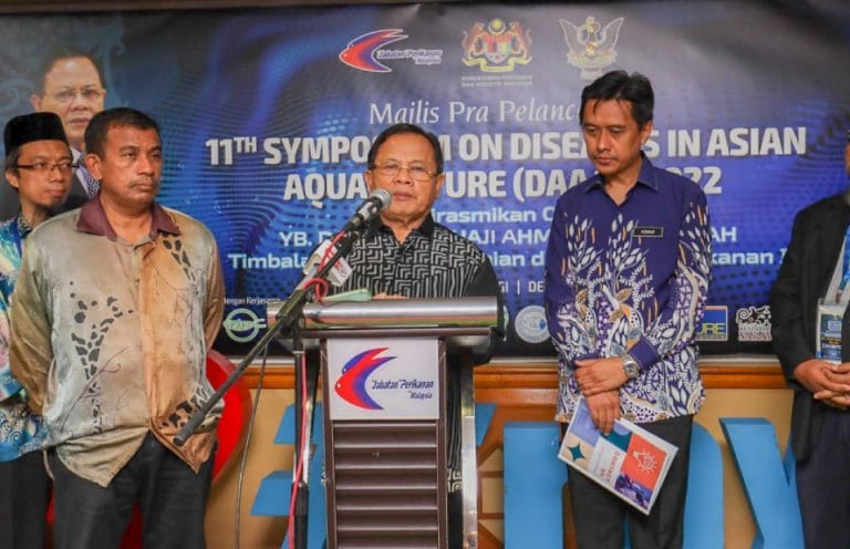 Majlis Pra Pelancaran Simposium Ke-11 Disease In Asian Aquaculture (DAA11) yang telah dirasmikan oleh YB Datuk Seri Haji Ahmad bin Hamzah, Timbalan Menteri Pertanian dan Industri Makanan I di Dewan Arowana, Wisma Tani, Putrajaya.