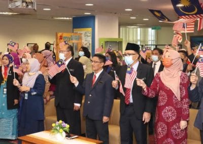 Independence Day Celebration: Malaysian Family Strong Together 2022 in conjunction with the 65th National Day was celebrated by the employees of the Malaysian Fisheries Department at the Headquarters, Putrajaya.