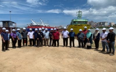 Program lawatan kerja YBhg. Datuk Haji Mohd Sufian bin Sulaiman, Ketua Pengarah Perikanan Malaysia ke Syarikat Amir Vision di Pulau Duyong, Kuala Terengganu.