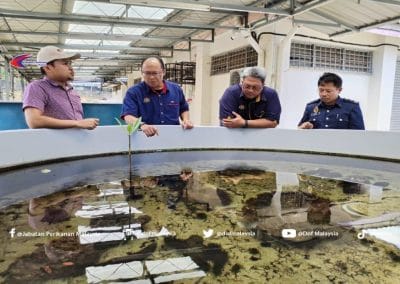 Lawatan Ketua Pengarah Perikanan Malaysia, YBhg. Dato’ Adnan bin Hussain telah melawat ke Pusat Penyelidikan Langkawi bagi melihat fungsi dan tujuan ditubuhkan.