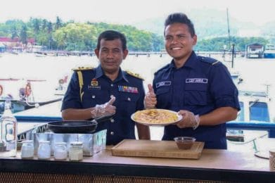 Cef Wira Filming Program with the Department of Fisheries Malaysia at the Fisheries Resource Protection Branch, Kampung Acheh, Lumut, Perak