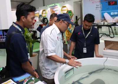 Lawatan Ketua Pengarah Perikanan ke Reruai Jabatan Perikanan di Program Madani Rakyat 2024.