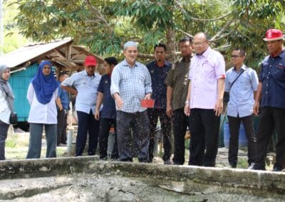 Lawatan Kerja Ketua Pengarah Perikanan Malaysia ke Projek Ternakan & Pembenihan Ikan Keli dalam Kolam Tanah