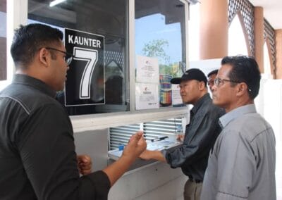 Lawatan Kerja Ketua Pengarah Perikanan Malaysia ke Kaunter Kutipan di Taman Laut, Pejabat Perikanan Negeri Terengganu